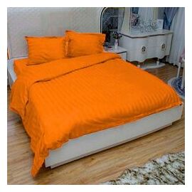 Постельное_белье_Страйп_сатин_Оранжевый_1