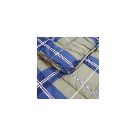 Одеяло_из_верблюжьей_шерсти_клетка_коричневый_и_бирюзовый_Шанель_4