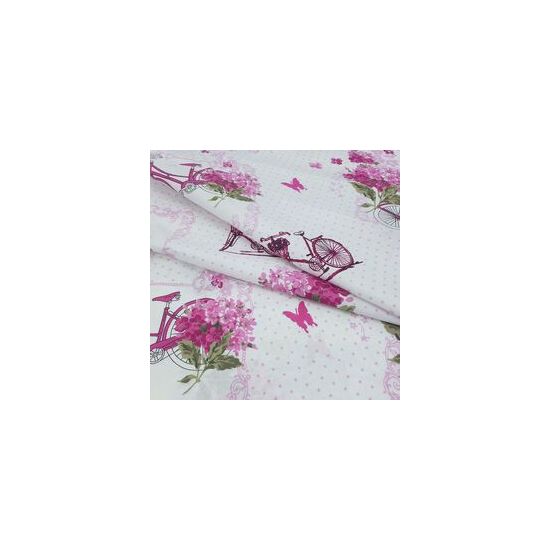 Комплект_постельного_белья_6045_поплин_Велосипеды_с_розовой_сиренью_2