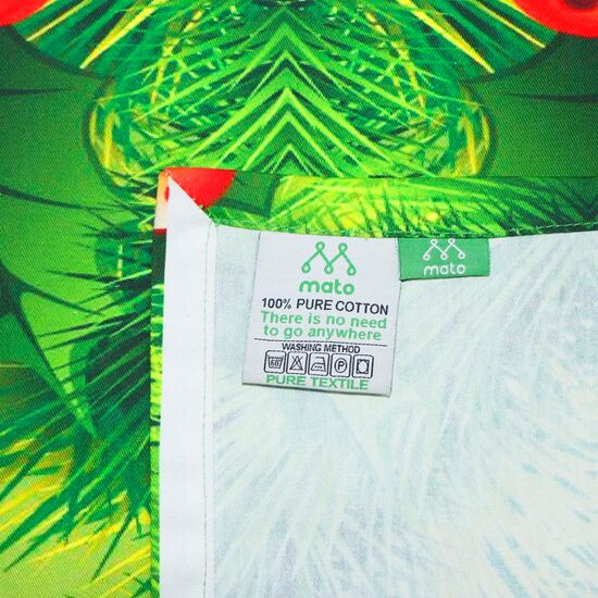 Новогодняя скатерть ширина 150 см Остролист 100% хлопок Mato®