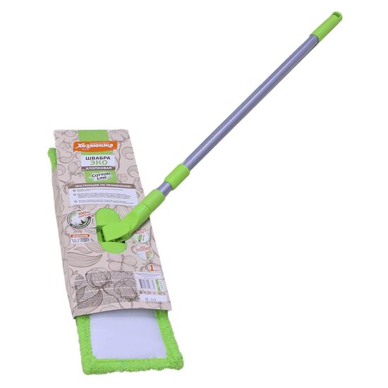 Швабра-флеттер Cotton Line с телескопическим черенком Хозяюшка Мила